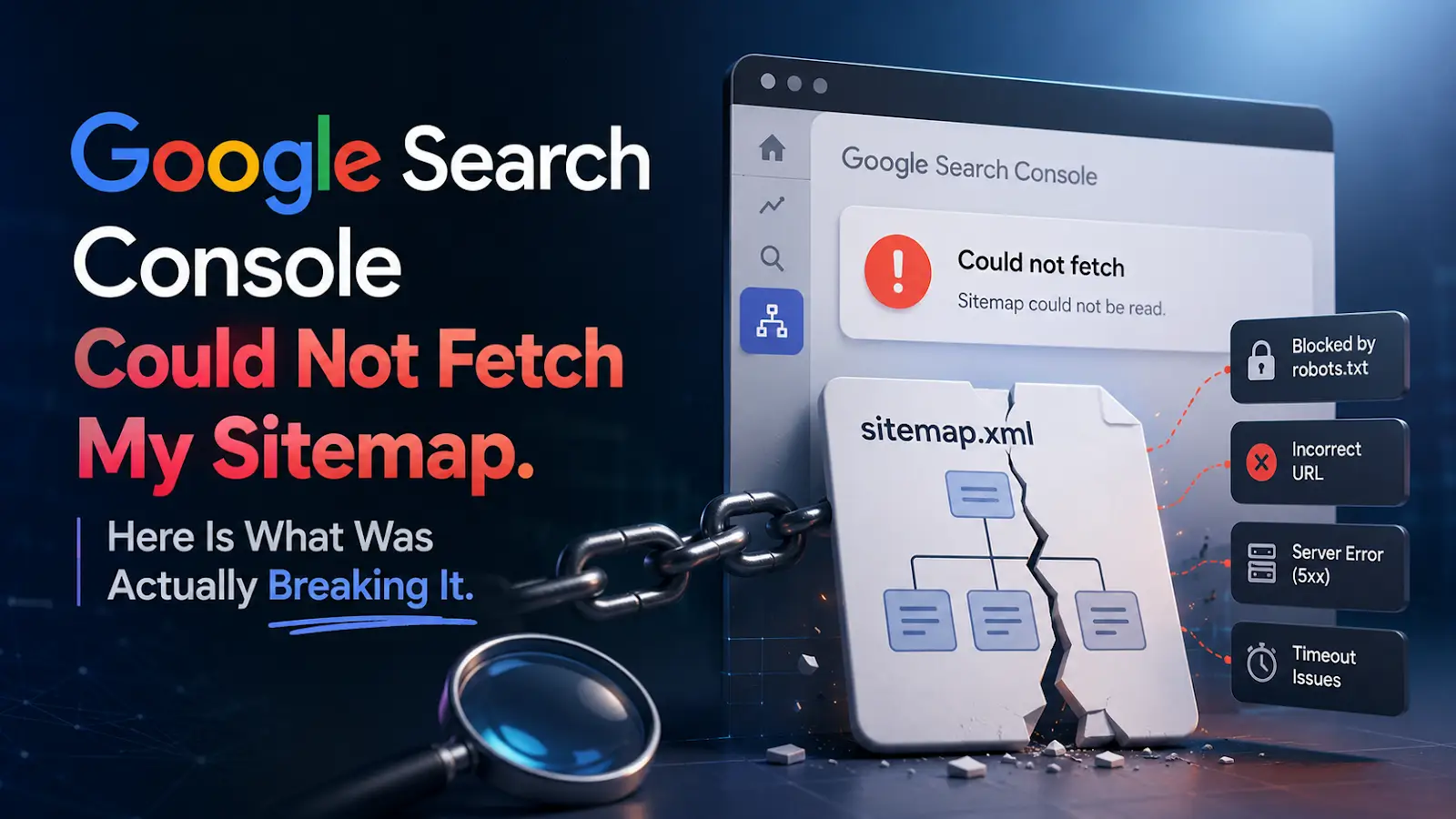Google Search Console Sitemap Errors: Fix 'Couldn't Fetch' and XML Issues